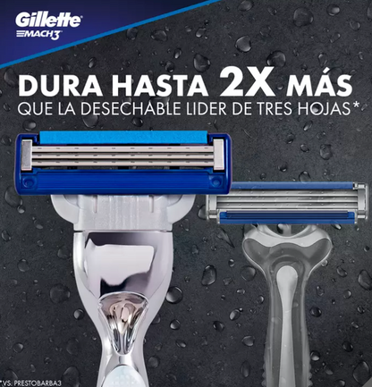 Gillette Proglide Máquina Para Afeitar Recargable + 9 Repuestos Para Afeitar - KOZ