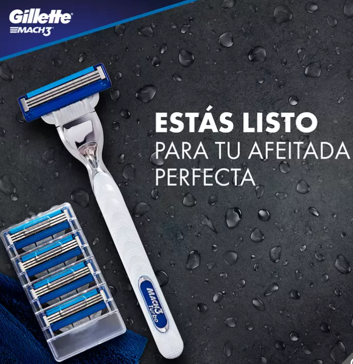 Gillette Proglide Máquina Para Afeitar Recargable + 9 Repuestos Para Afeitar - .