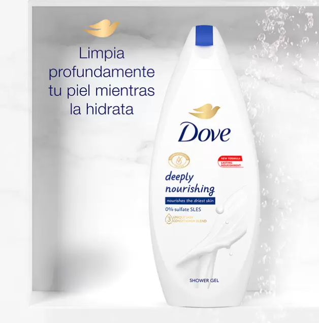 Dove Jabón Corporal Líquido 4 pzas de 720 ml - .