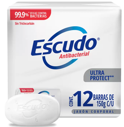 Escudo Ultra Protect Jabón en Barra 12 pzas de 150 gr - .