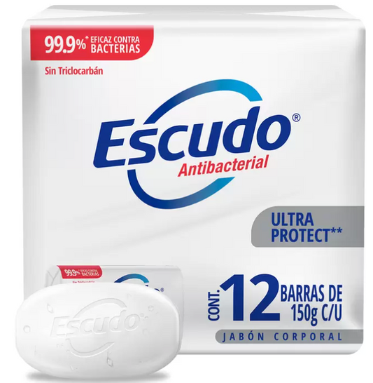 Escudo Ultra Protect Jabón en Barra 12 pzas de 150 gr - .