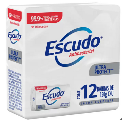 Escudo Ultra Protect Jabón en Barra 12 pzas de 150 gr - .