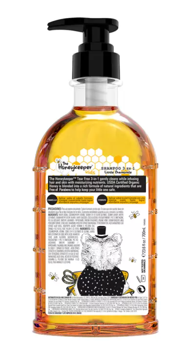 The Honeykeeper Shampoo 3 en 1 con miel 3 pzas de 700 ml - .