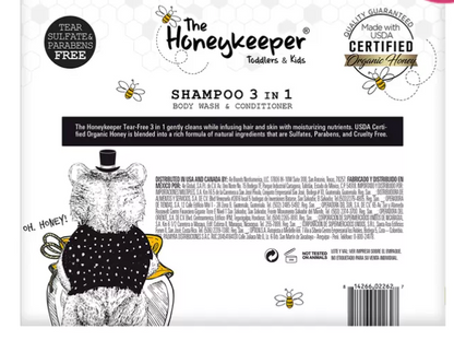 The Honeykeeper Shampoo 3 en 1 con miel 3 pzas de 700 ml - .