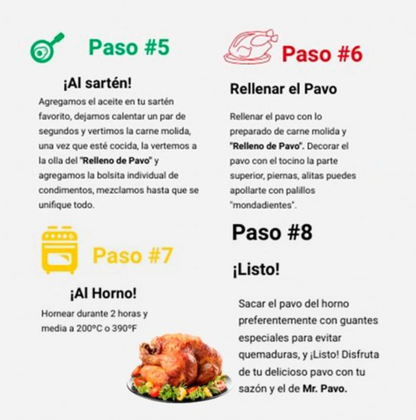 Kit Marinador de Pavo Mr. Pavo 650 ml / 270 g - .