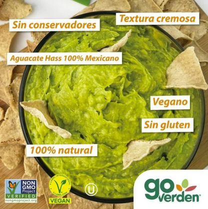 Guacamole GoVerden Clásico 2 pzas de 340 g c/u - .
