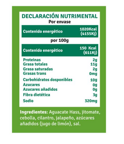 Guacamole GoVerden Clásico 2 pzas de 340 g c/u - .