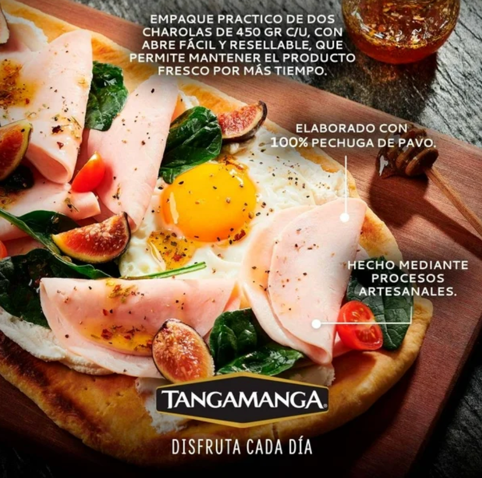 Pechuga de Pavo Tangamanga Natural 900 g - .