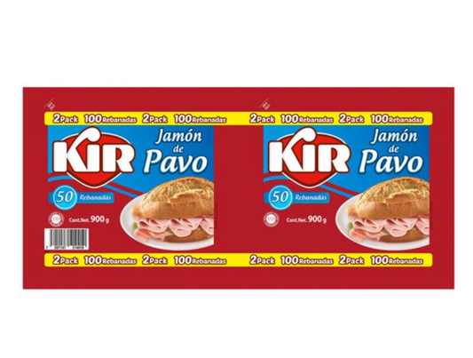 Jamón KIR 2 piezas de 900 gr - .