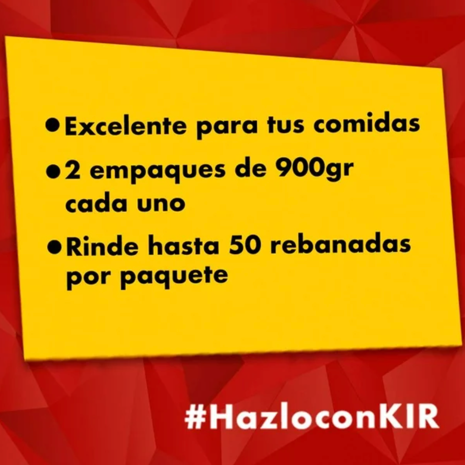 Jamón KIR 2 piezas de 900 gr - .