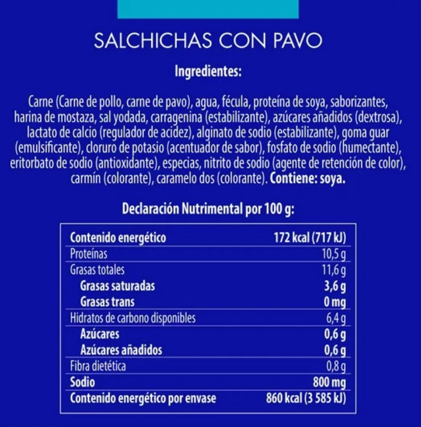 Salchichas de Pavo FUD 2 Kg - .