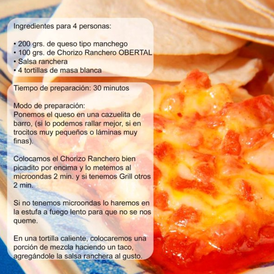 Chorizo Ranchero Obertal El Mexicanito 650 g - .