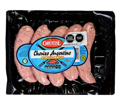 Chorizo Argentino Obertal Cerdo y Res 550 g - .