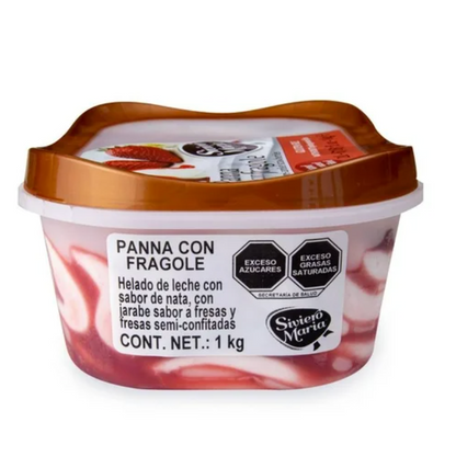 Helado Crema Siviero Maria Crema con Fresa 2 L - .