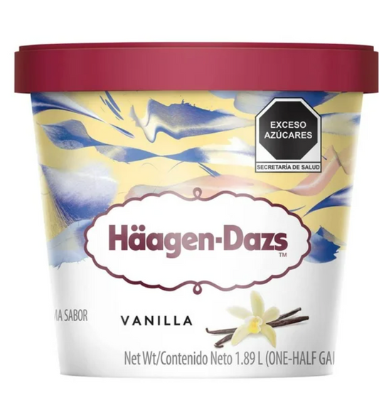 Helado Haagen Dazs sabor Vainilla 1.89 Lt - .