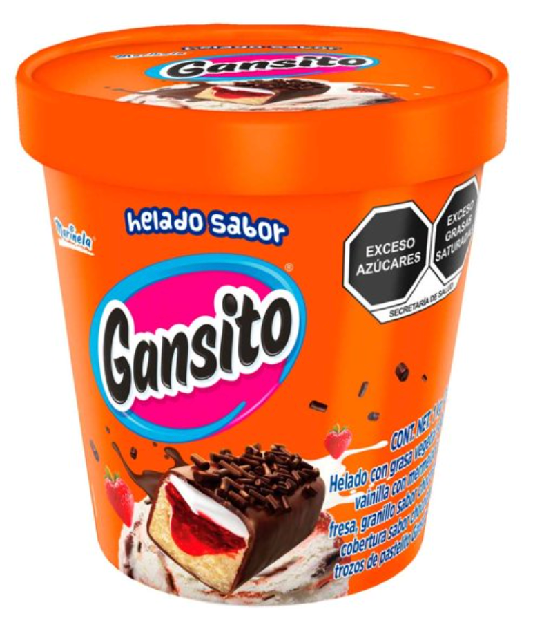 Helado Gansito Marinela 2 l - .