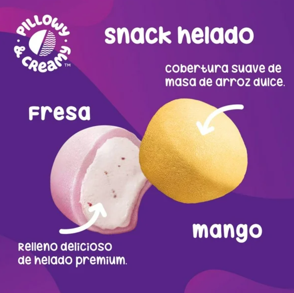 Helado Cubierto de Masa de Arroz Dulce My Mochi 12 piezas de 35 g - .