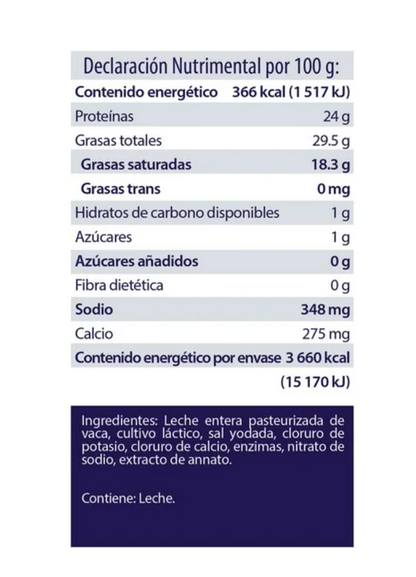 Queso Manchego Rebanado Nochebuena 2 piezas de 500 gr - .