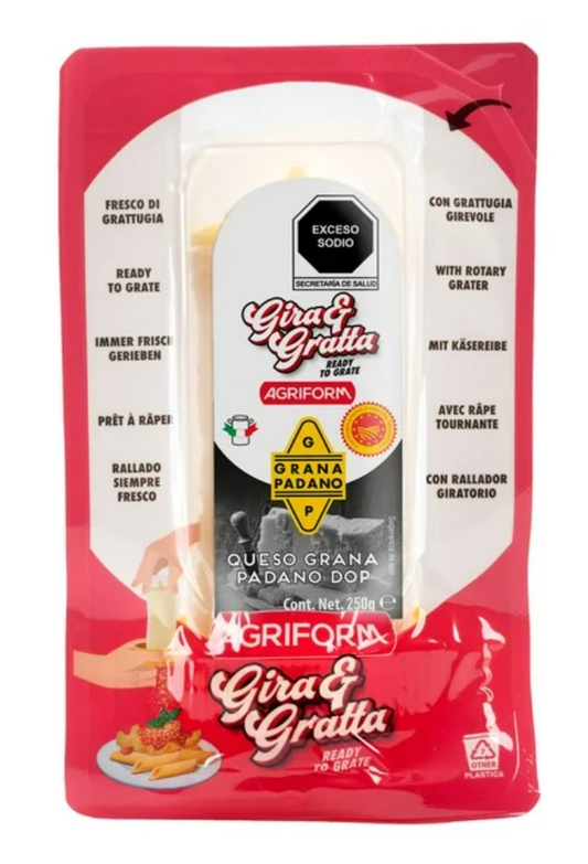 Queso Grana Padano Agriform con Rallador 250 g - .