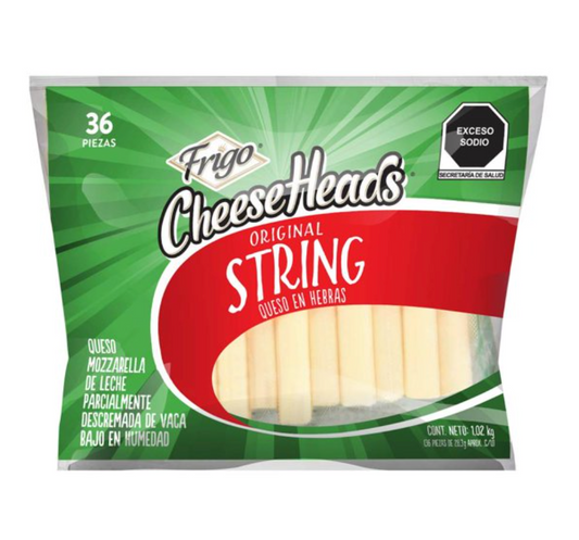 Queso Mozzarella en Hebras Frigo 1.02 kg - .