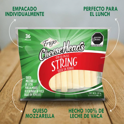 Queso Mozzarella en Hebras Frigo 1.02 kg - .