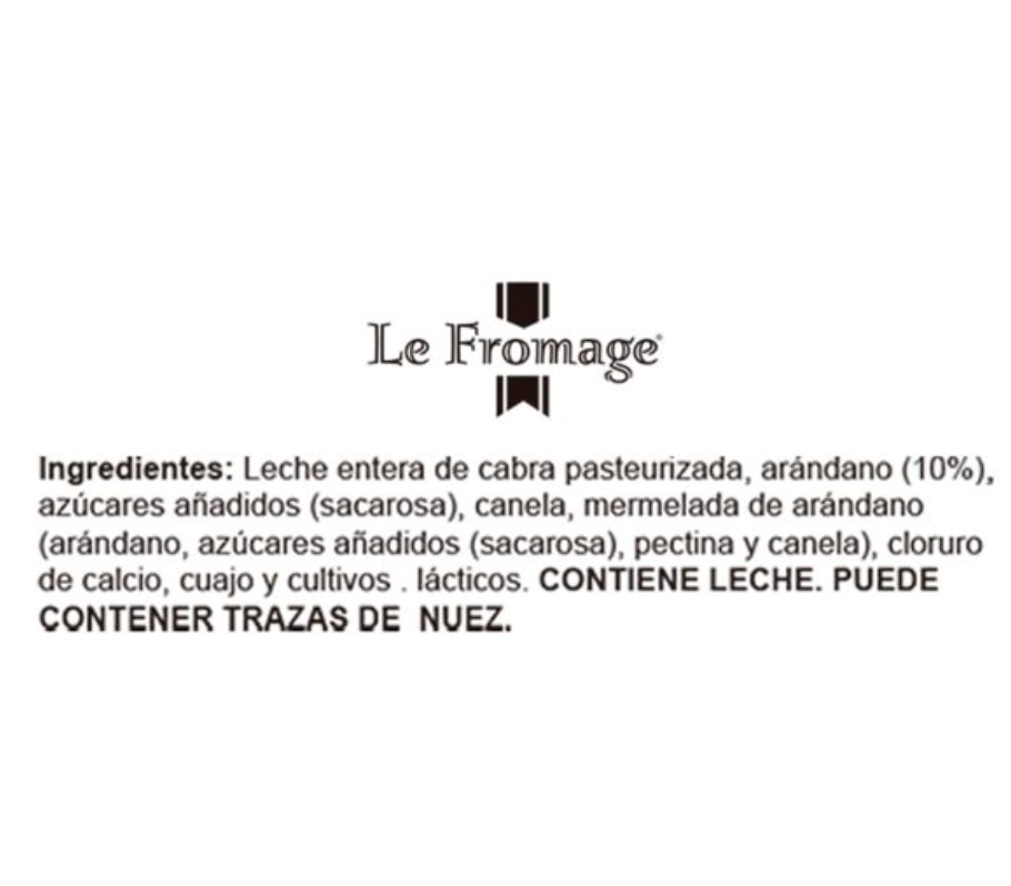 Queso de Cabra con Arándanos Le Fromage 500 g - .