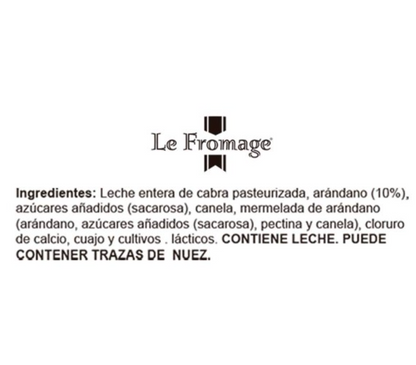 Queso de Cabra con Arándanos Le Fromage 500 g - .
