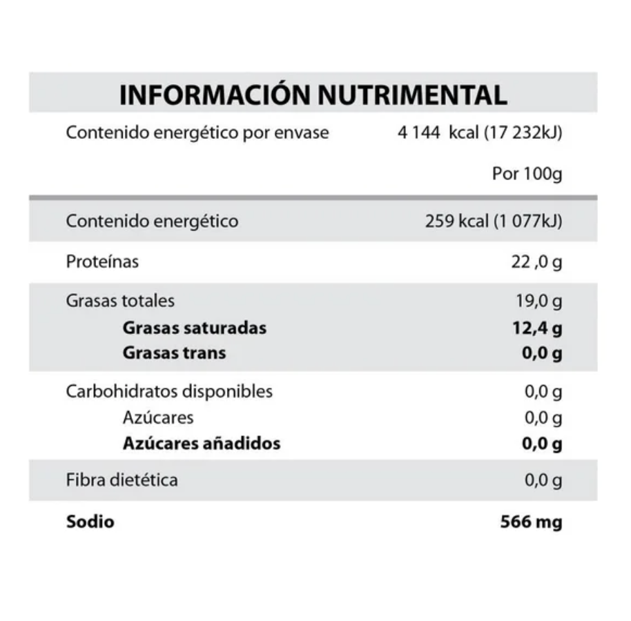 Queso Tipo Manchego Caperucita Reducido en Grasa 1.6 kg - .