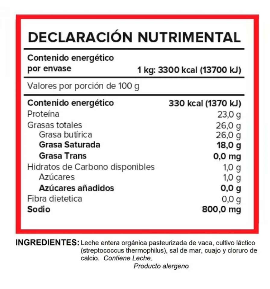Queso Manchego Orgánico Bové 1 Kg - .