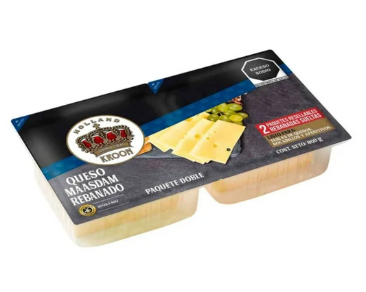 Queso Maasdam Rebanado Kroon 800 gr - .