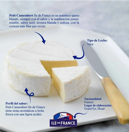 Queso Petit Camembert Ile de France 250 gr - .