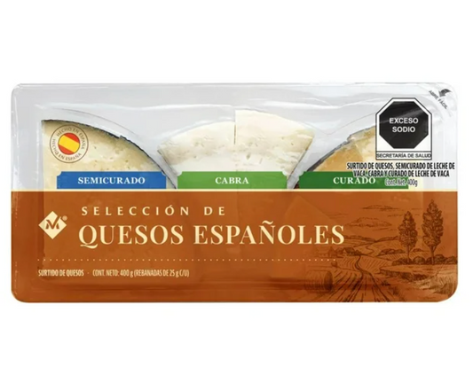 Quesos Españoles Member's Mark de Cabra, Semicurado y Curado 400 g - .