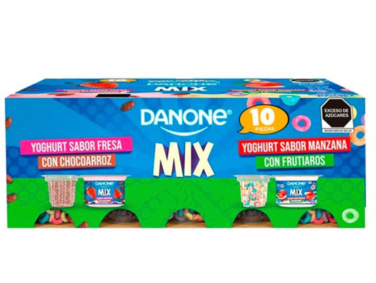 Yogurt con Cereal Danone Mix 10 pzs de 140 g - .