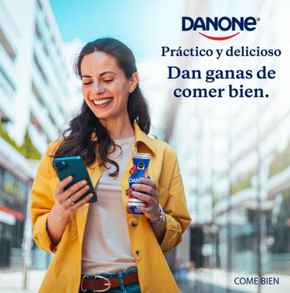 Yoghurt Bebible Danone Fresa y Moras 12 piezas de 220 g - .