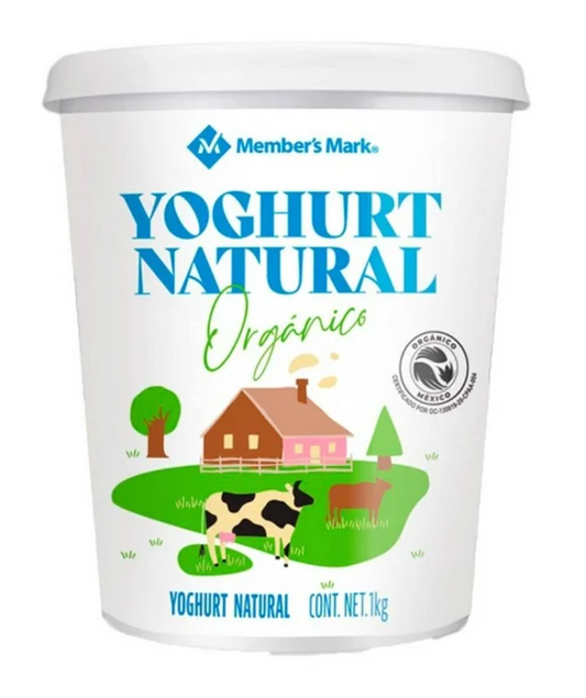 Yoghurt Natural Orgánico Member's Mark 1 kg - .