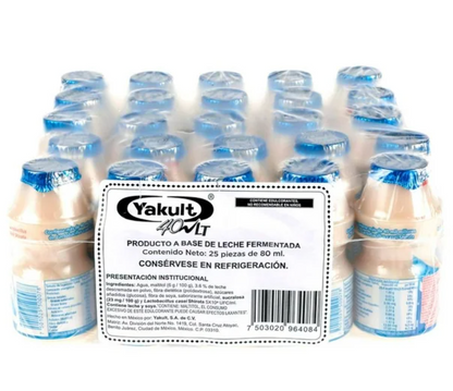 Producto Fermentado Yakult 40 LT 25 pzas de 80 ml c/u -.