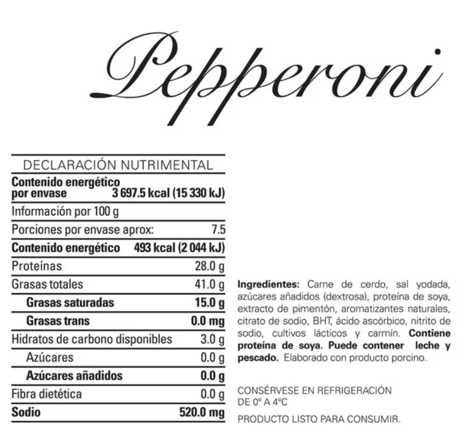 Pepperoni La Serrana 750 gr - .