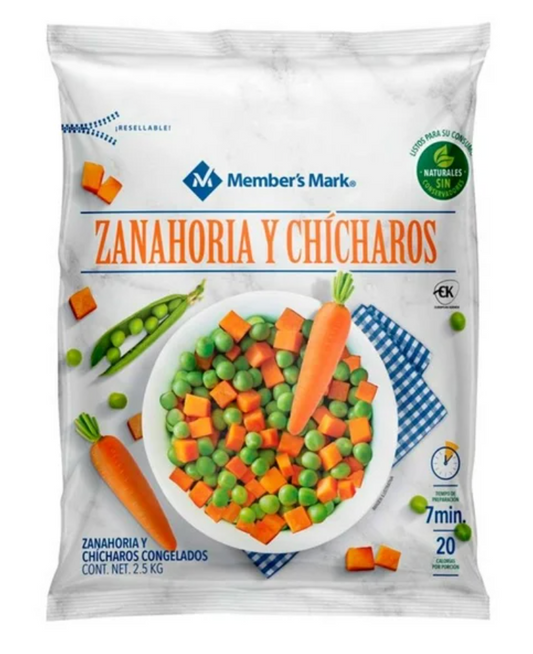 Zanahoria y Chícharos Member's Mark 2.5 Kg - .
