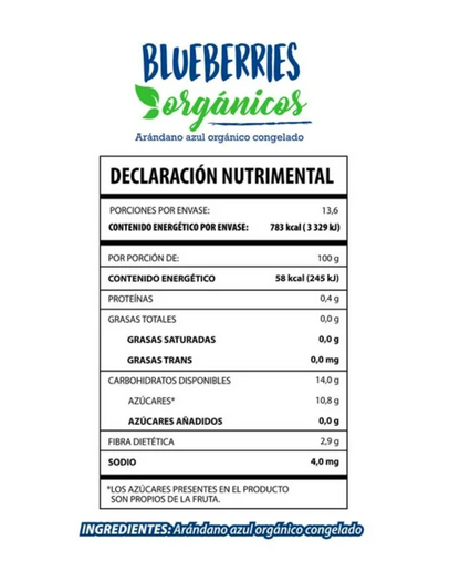 Blueberries Member's Mark Orgánicos 1.36 Kg - .