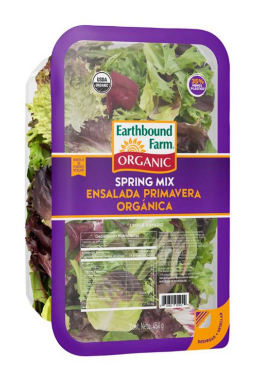 Ensalada Primavera Orgánica Earthbound Farm 454 g - .