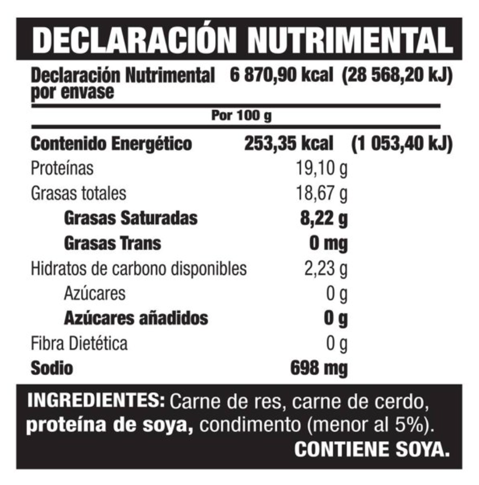 Carne para Hamburguesas AMERICAN BEEF Estilo Casera 24 pzas de 113 g c/u