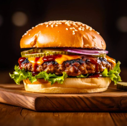 Carne Moldeada para Hamburguesa Bachoco Sirloin 2.4 Kg - .