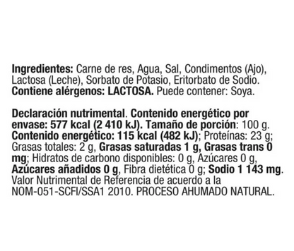 Roast Beef Obertal Rebanado 500 g - .