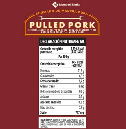 Pulled Pork Member's Mark 907 g - .
