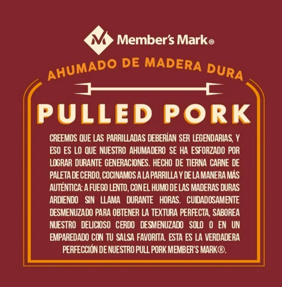 Pulled Pork Member's Mark 907 g - .