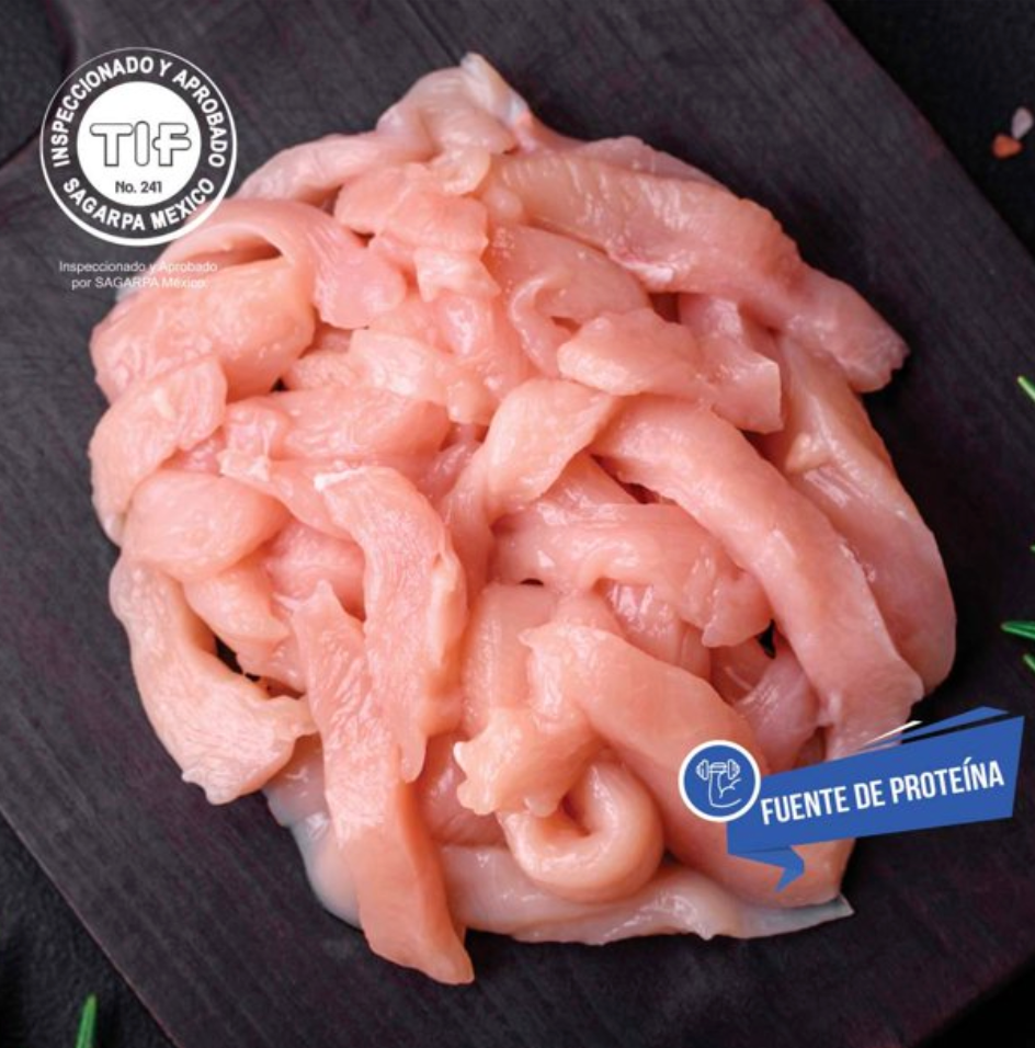 Fajitas de Pavo Dos familias 700 g - .