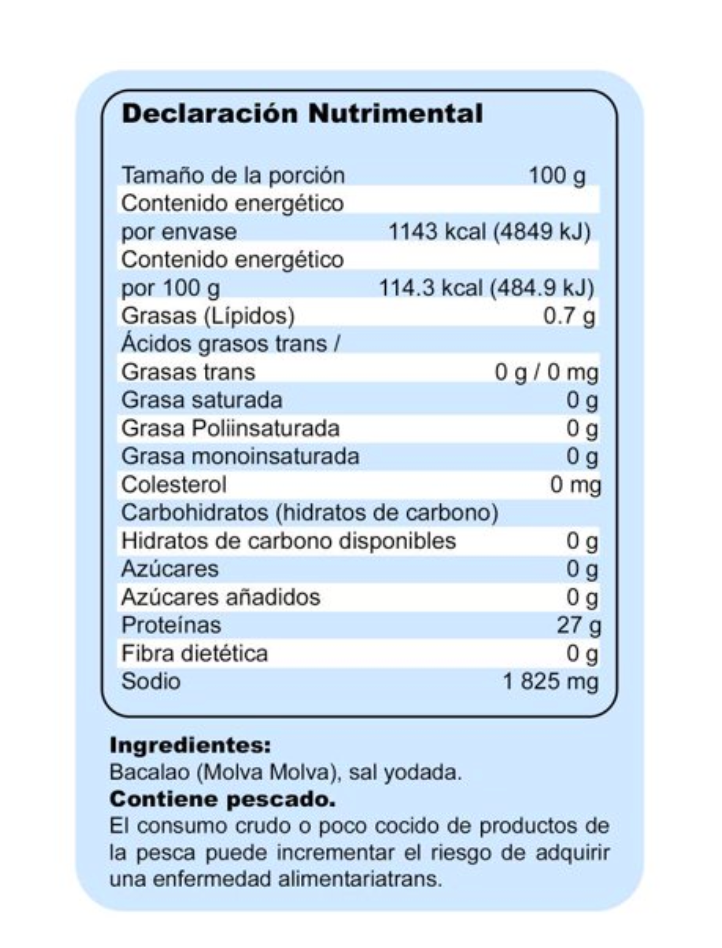 Lomo de Bacalao sin Piel Member's Mark 1 Kg - .