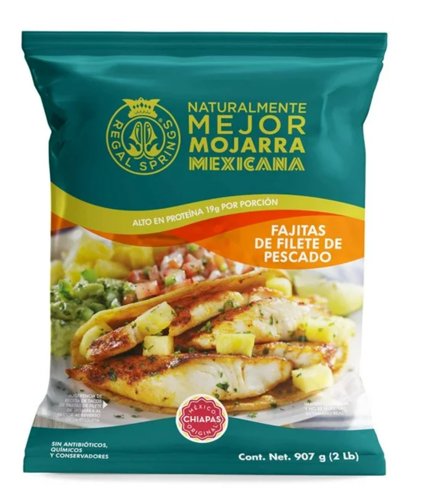 Fajitas de Pescado Producto de mexico 907 gr - .