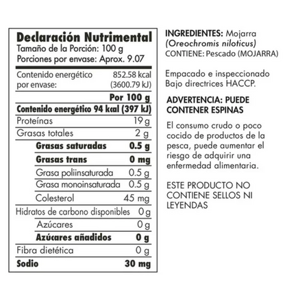 Fajitas de Pescado Producto de mexico 907 gr - .
