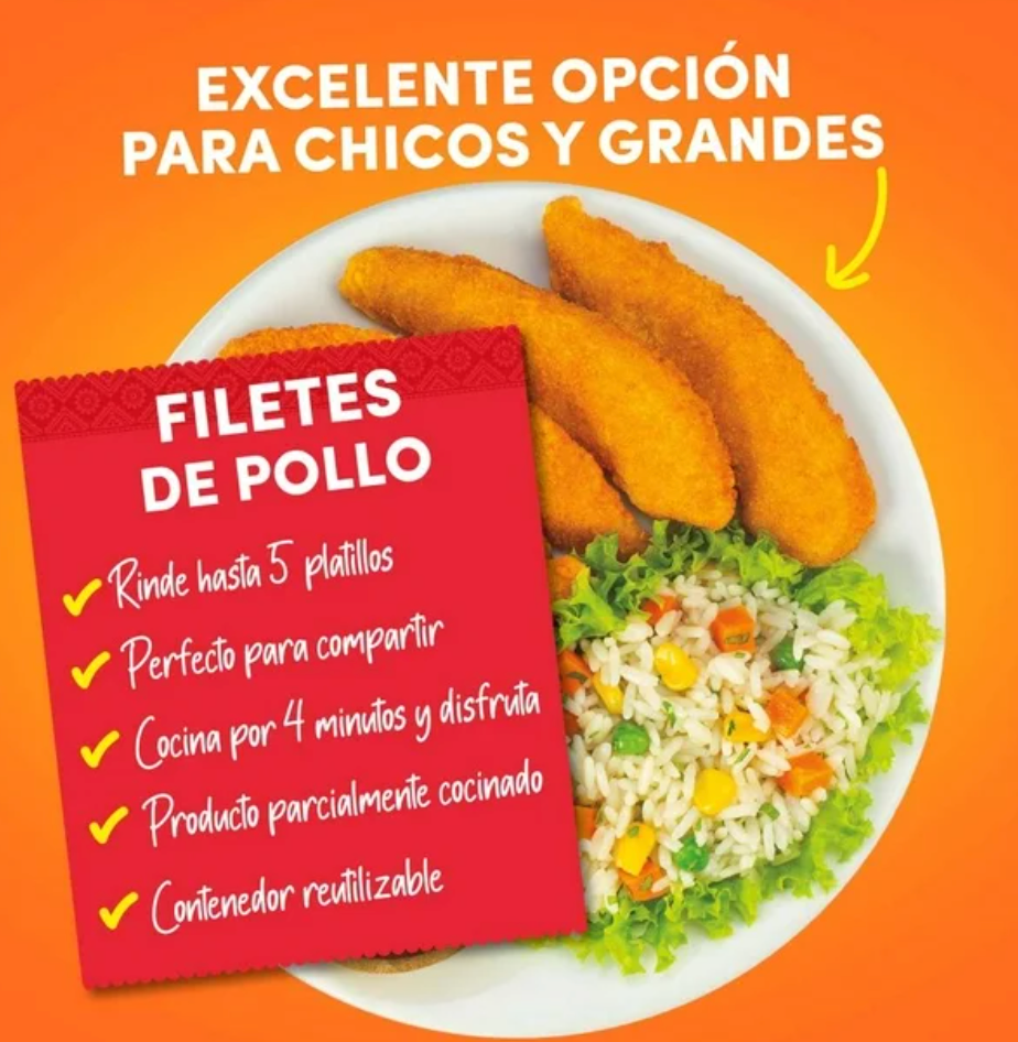 Filetes Empanizados Del Día 5 Kg - .